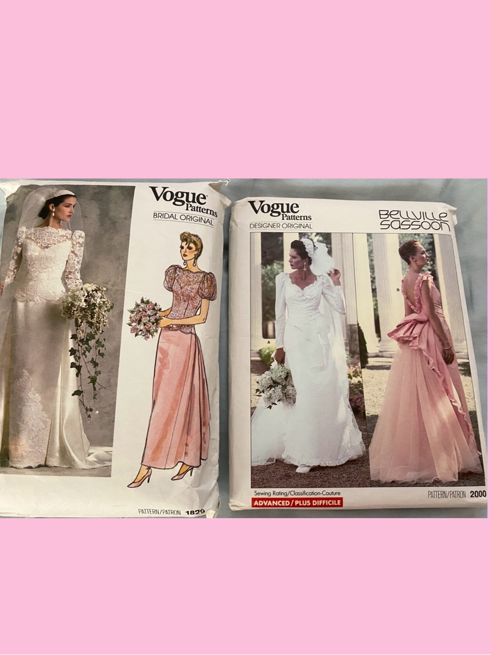 20 VOGUE Patterns Vtg 1987-2007 Designer Evening, Cocktail, Sport, Bridal UNCUT - Picture 2 of 6
